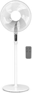 Futura 16" Pedestal Fan Oscillating Standing Fan Timer Remote Control Adjustable Heigh