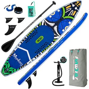 FunWater SUP Inflatable Stand Up Paddle Board 11'6"/11'/10'5" Ultra-Light with Inflatable Board
