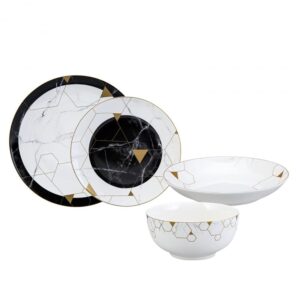 Karaca GEM 24 Piece Porcelain Dinnerware Set