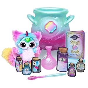 Magic Mixies - Magical Misting Cauldron with interactive 8 inch multicolor plush toy