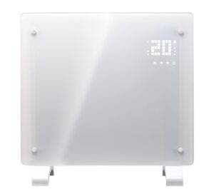Devola WiFi Electric Glass Panel Heater 24 Hour 7 Day Digital Timer With Thermostat Remote Control Electric Radiator
