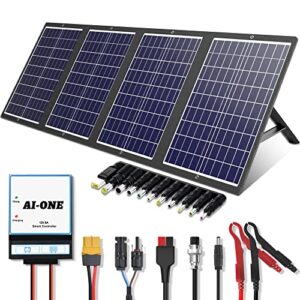 120W Portable Solar Panel Kit with Stand Foldable Solar Panel Charger for Jackery Power Station