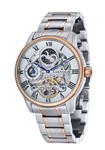 Thomas Earnshaw Longitude Men's Automatic Skeleton 44mm Watch with Solid Bracelet ES-8006