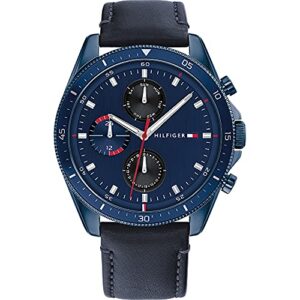 Tommy Hilfiger Men's Analog Quartz Watch with Leather Strap 1791839