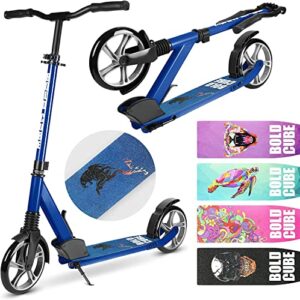 Scooter for Kids Age 8 Years and Up - 2 Wheel Kick Scooter for Adults and Kids - Front Suspension - Foldable & Adjustable - Commuting Scooter for Kids Teens 7-16 yea