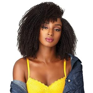 Wig Human Hair For Black Women Afro Kinky Curly Wigs For Women 100% Human Hair Wigs Glueless None Lace Afro Hair Wigs 180% Density (16 Inch