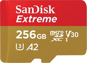 SanDisk 256GB Extreme microSDXC card + SD adapter + RescuePRO Deluxe