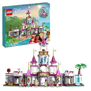 LEGO 43205 Disney Princess Ultimate Adventure Castle Building Toy with 5 Princess Mini-Dolls Including Ariel