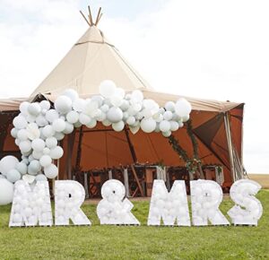 Ginger Ray Wedding MR & MRS Balloon Mosaic Balloon Stand Dancefloor Signs