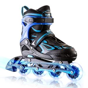 2pm Sports Adjustable Light up Kid Inline Skates