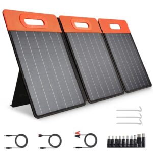 GOLABS SF60 Solar Panel 60W Foldable Portable Monocrystalline with TypeC/DC/QC3.0 Output for Laptop Phone Power Station