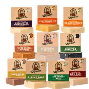 Dr. Squatch Men's Soap Bar Gift Set (10 Bars) – Pine Tar
