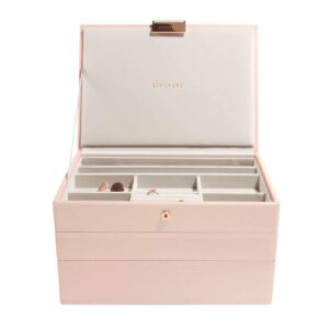 Stackers Blush Pink Classic Medium Jewellery Box