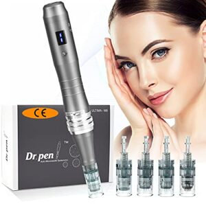 Dr. pen M8 Wireless Electric with 18 Cartridges for Smoothing Fine Lines and Wrinkles