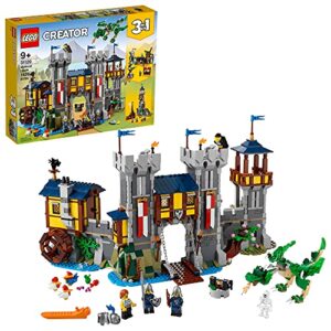 LEGO Creator 3in1 Medieval Castle 31120 Building Kit; Castle with Moat and Drawbridge