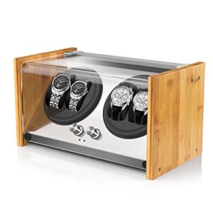 Watch Winder Box for Automatic Watches or Compatible with Couple Size Double