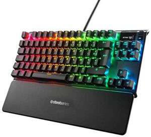 SteelSeries Apex Pro TKL - Mechanical Gaming Keyboard - Adjustable Actuation Switches - OLED Smart Display - Compact Form - German QWERTZ Layout - Compact (TKL)