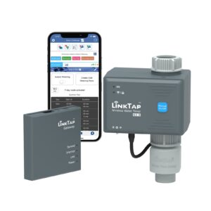 LinkTap G2S Wireless Water Timer & Gateway & Flow Meter - Smart Hose Timer for Garden