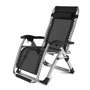Sywlwxkq Patio Chairs Reclining Sun Loungers Zero Gravity Chaise Lounges Outdoor Garden Rocking Deck Chair For Beach Camping Supports 200kg