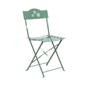 Butlers Daisy Jane Folding Chair Iron Chair for Balcony and Garde