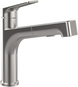 Villeroy & Boch Junis Sky Shower | High Pressure | Single-Lever Kitchen Tap with Pull-Out Hand Shower and Switching Function | Solid Stainless Steel | 928200LC