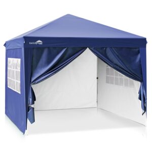 EAGLE PEAK 3m x 3m Pop Up Gazebo Tent with 4 Side Walls