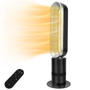 Simple Deluxe Bladeless Tower Fan Cooler and Heater 32-inch Bladeless Fan Cooling Silent with Remote Control