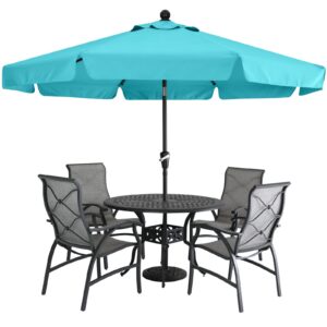 MASTERCANOPY Valance Patio Umbrella for Outdoor Table Market -8 Ribs (2.7M