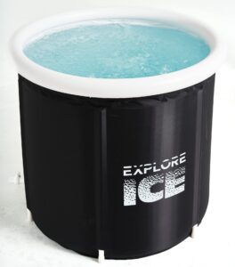 Explore Fitness Large Ice Bath / Portable Bath / Ice Baths For Recovery / Cold Water Therapy Tub / Ice Bath Outdoor / Ice bath Tub For Athletes / Folding Bathtub Adult / Plunge Pool