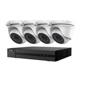 Hikvision CCTV HD 4K 5MP Night Vision Outdoor DVR Home Security System Kit (White) (1 TB (1000GB)