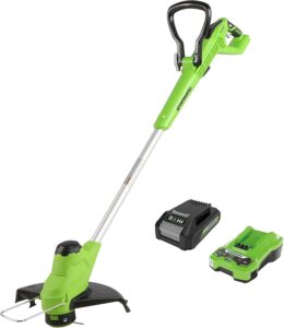 Greenworks G24LT28K2 Cordless Strimmer for Small to Medium Gardens