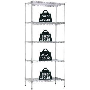 Actask 5-Tier Storage Shelf Heavy Duty Shelving Unit