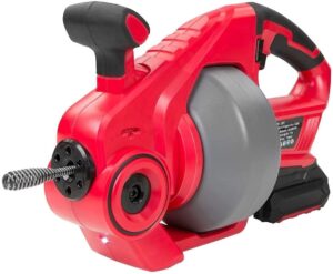 Automatic Feed Drain Auger Handheld Cordless Pipe Clog Remover for 19-50mm Pipes