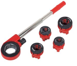 ROTHENBERGER Industrial Industrial Super Cut - 7 piece thread cutting clutch set - Incl. 4 die heads with 4 die heads