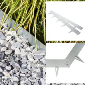 Multi-Edge Garden Lawn Edging Metal Border Edging 1m x 17