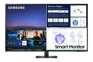 Samsung LS27BM501EUXXU 27" Full HD Smart Monitor with Samsung Smart Hub for TV streaming and catch up apps - White