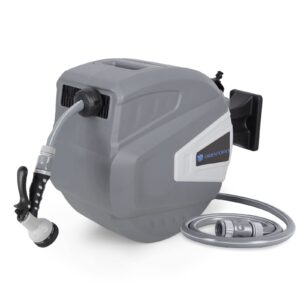 Garden Hose Pipe Reel 20 M+2M with 9 Function Spary Nozzle