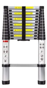 Acrohome Telescoping Ladder 4.5M Portable Aluminium Telescopic Ladders Extension Extend Ladder with EN131 and CE Standard(14.8Ft/4.5M)