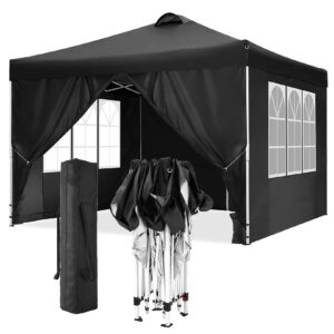 Tooluck 3x3 Pop Up Gazebo Patio Pop Up Instant Shelter Beach Gazebo