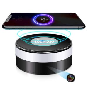 BEYAWL Spy Camera Hidden Camera WiFi in Wireless Charger with 4K 160°Viewing Angle