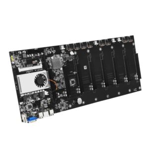 Mining Motherboard Crypto 8 GPU DDR3 Memory BTC-T37 Ethereum Bitcoin Miner Machine Board Shell