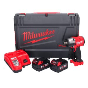 Milwaukee M18FMTIW2F12-502X 1/2" Mid Torque Impact Wrench Ki