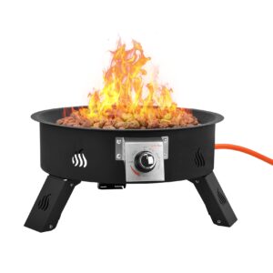 Onlyfire Portable Propane Gas Fire Pit with 4kg Lava Rock
