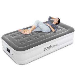 Cosi Home® Single Sized Air Bed - Premium Single Air Mattress With a Built-in Electric Pump
