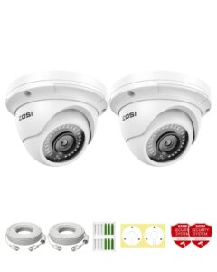 ZOSI 2pack 5MP PoE Security Camera