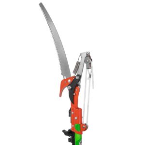 VEVOR Extendable Tree Pole Pruner Telescopic Pole Saw 26 Foot Extendable Telescopic Landscaping Pole Saw Tree Saw Alloy Steel Branch Long Reach Pole Pruning Saw for Sawing and Shearing