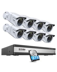 ZOSI 16CH 4K PoE CCTV Camera Systems with Audio