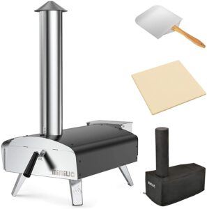 Mimiuo Outdoor Wood & Pellet Fired Pizza Oven for Garden