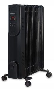 Zanussi 2000W Oil Filled Radiator 9 Fin Portable Electric Heater & Remote Control