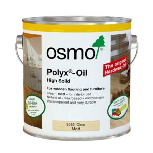 Osmo 3062 Polyx Hard Wax Oil Clear Matt 2.5L